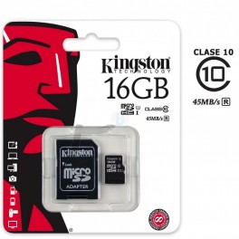 TARJETA MICROSD 16 GB KINGSTON